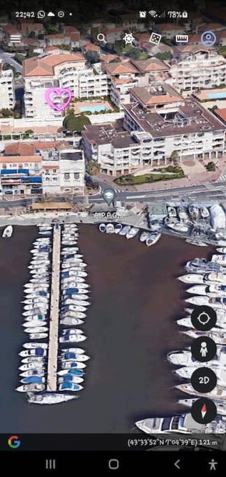Standing Vue Mer Entre Cannes Et Antibes Golfe-Juan Bagian luar foto